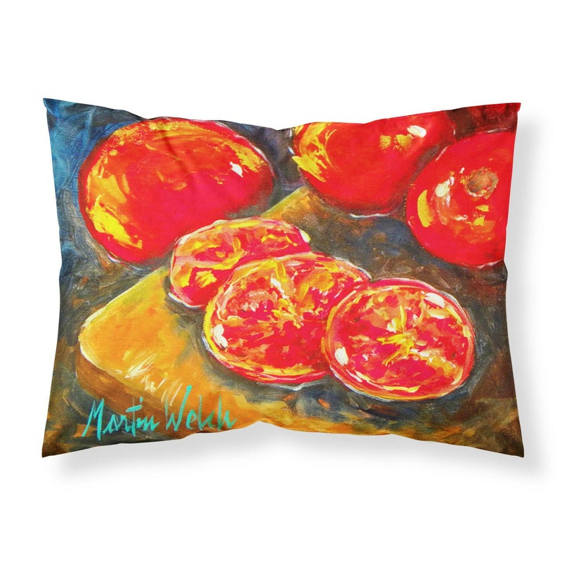 Vegetables - Tomatoes Slice It Up Standard Pillowcases  Artistic Decorative Front, Crisp White Back