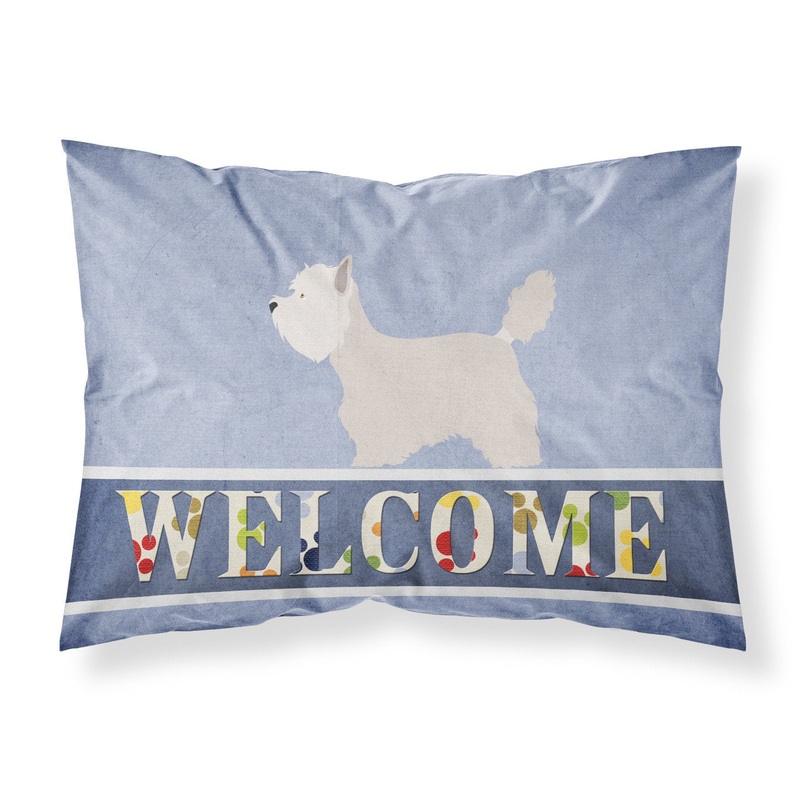 Westie Welcome Fabric Standard Pillowcase BB8318PILLOWCASE