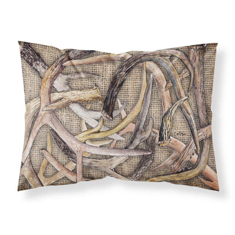 Deer Horns  Standard Pillowcases  Artistic Decorative Front, Crisp White Back