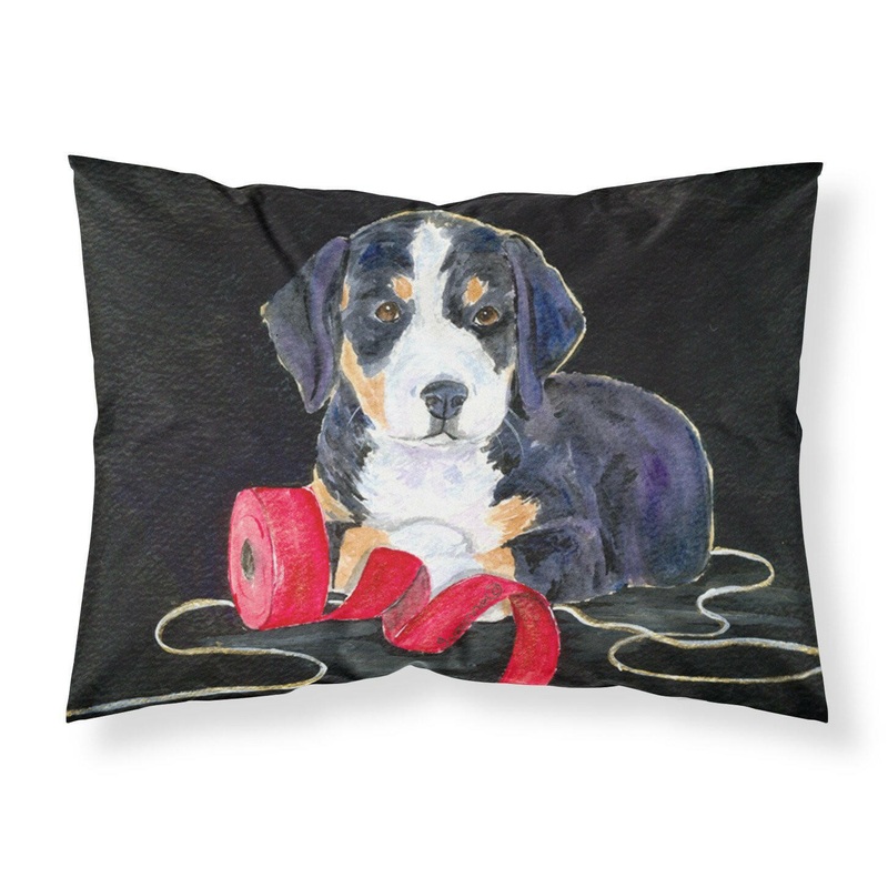 Entlebucher Mountain Dog Standard Pillowcases  Artistic Decorative Front, Crisp White Back