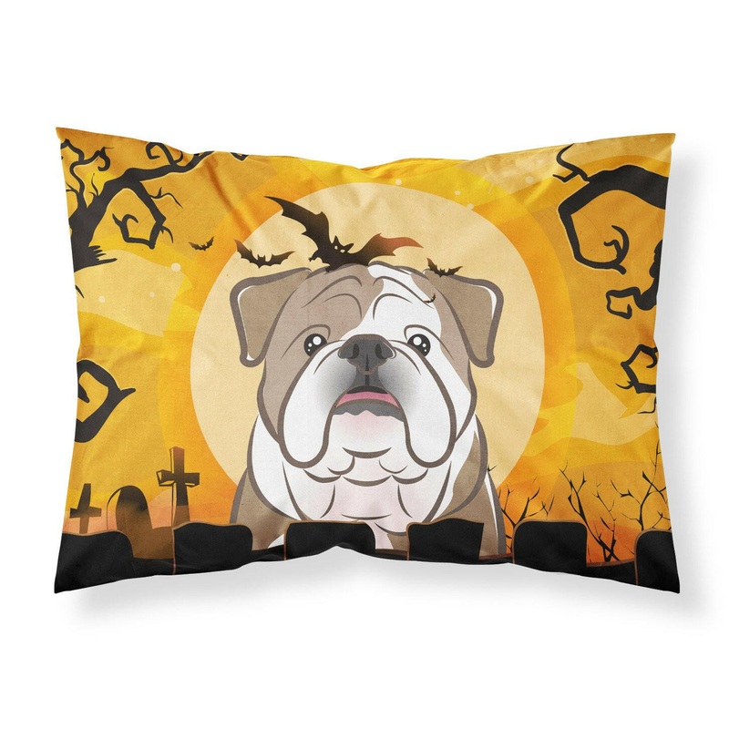 Halloween English Bulldog  Fabric Standard Pillowcase  Artistic Decorative Front, White Back BB1777PILLOWCASE
