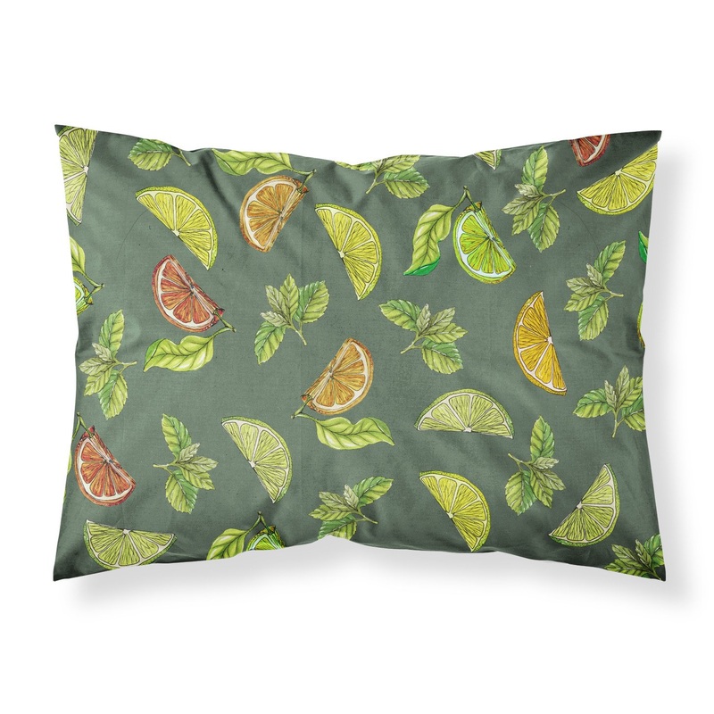 Lemons, Limes and Oranges Fabric Standard Pillowcase  Artistic Decorative Front, White Back BB5207PILLOWCASE