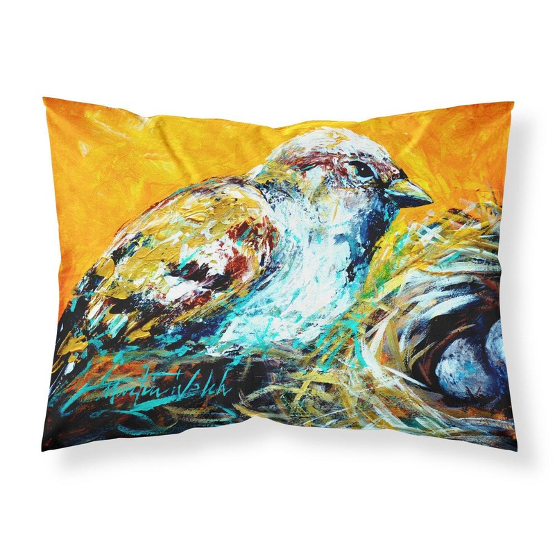 Look at the Birdie Standard Pillowcases  Artistic Decorative Front, Crisp White Back