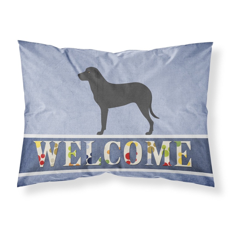 Majorca Shepherd Dog Fabric Standard Pillowcase  Artistic Decorative Front, White Back BB8346PILLOWCASE