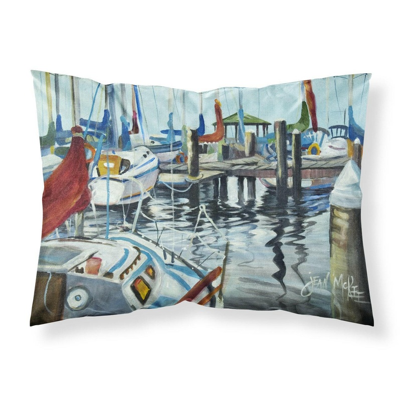 Orange Sail Sailboats Fabric Standard Pillowcase  Artistic Decorative Front, White Back JMK1065PILLOWCASE