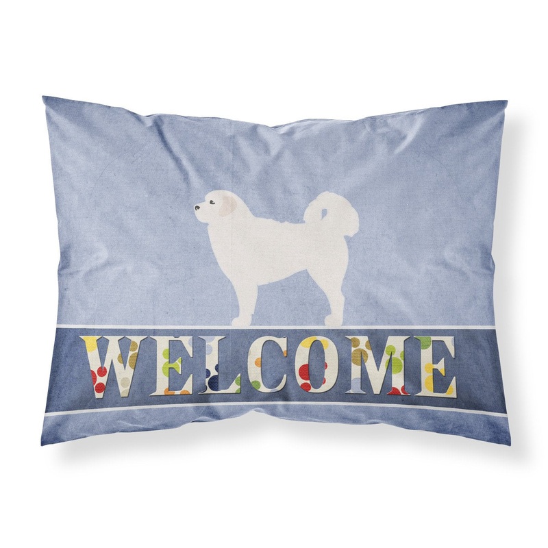 Polish Tatra Sheepdog Welcome Fabric Standard Pillowcase  Artistic Decorative Front, White Back BB5531PILLOWCASE