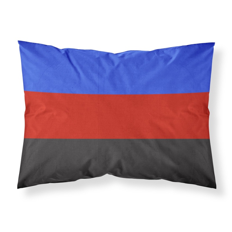 Polyamorous Pride Fabric Standard Pillowcase  Artistic Decorative Front, White Back