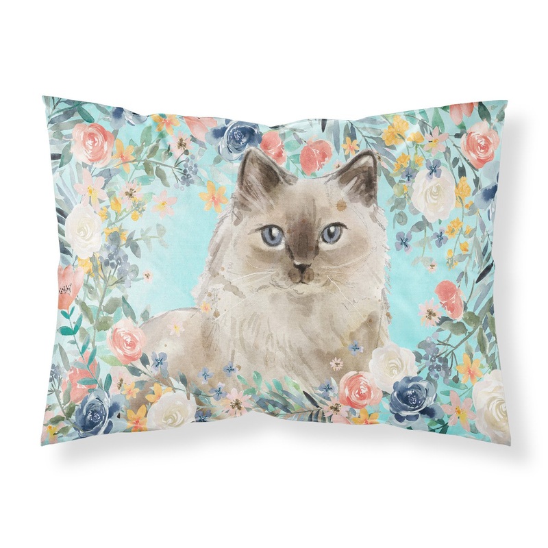 Ragdoll Spring Flowers  Standard Pillowcase  Artistic Decorative Front, White Back CK3396PILLOWCASE