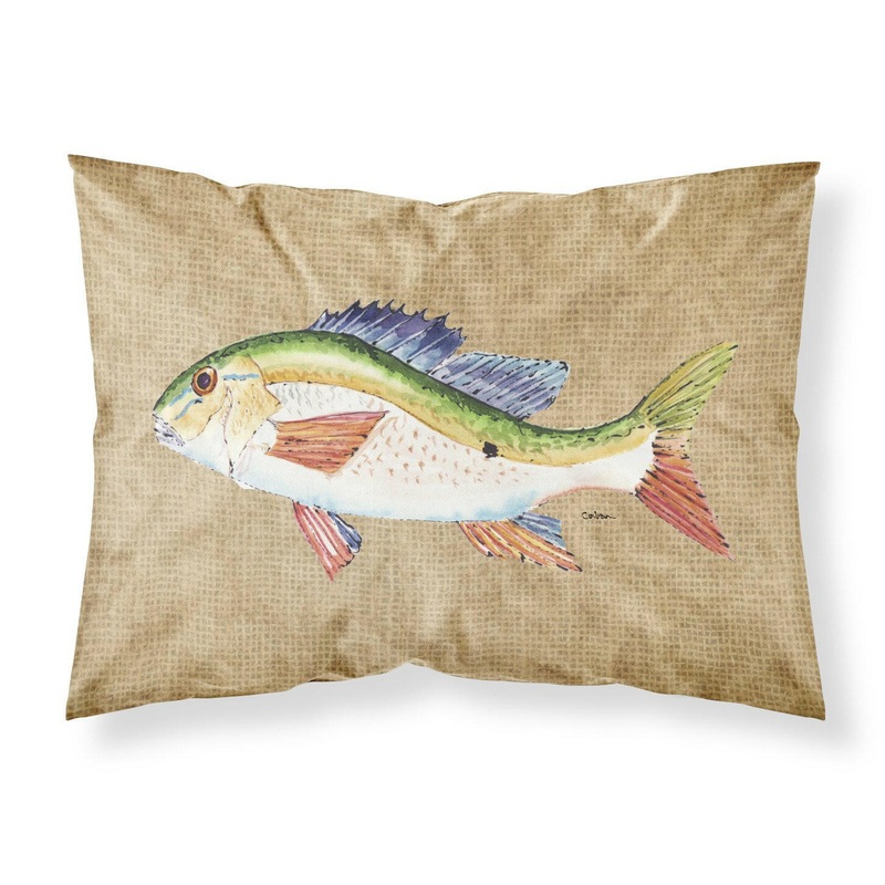Rainbow Trout Standard Pillowcases  Artistic Decorative Front, Crisp White Back