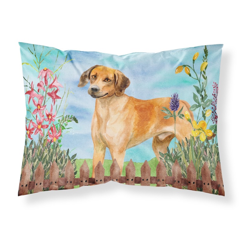 Rhodesian Ridgeback Spring  Standard Pillowcase  Artistic Decorative Front, White Back CK1238PILLOWCASE