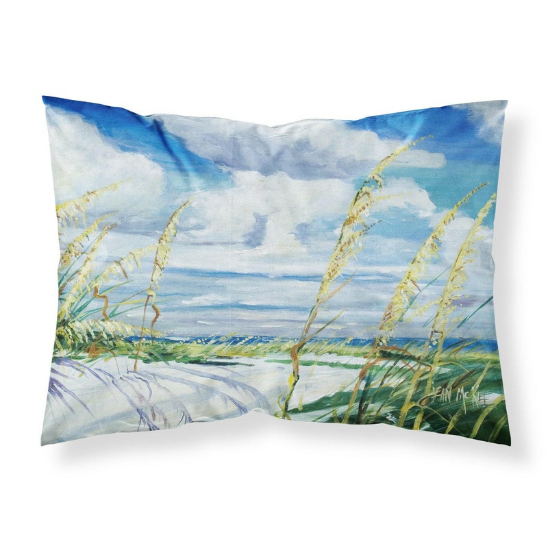 Sea Oats Fabric Standard Pillowcase  Artistic Decorative Front, White Back JMK1123PILLOWCASE