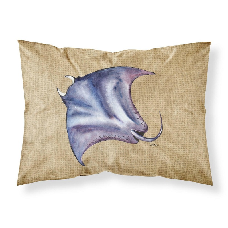 Stingray Standard Pillowcases  Artistic Decorative Front, Crisp White Back