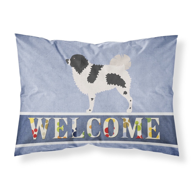 Wetterhoun Frisian Water Dog Fabric Standard Pillowcase  Artistic Decorative Front, White Back BB8282PILLOWCASE