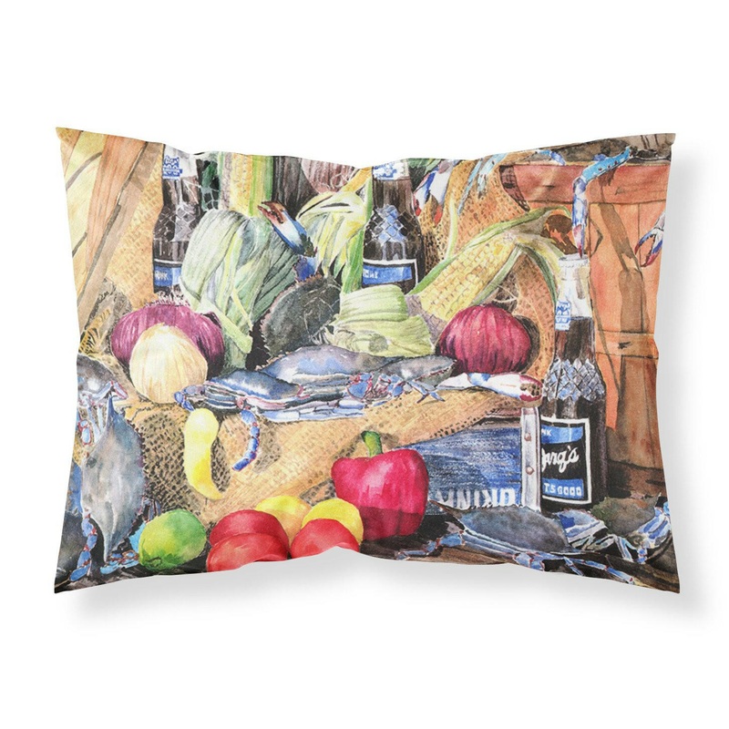Barq's and Crabs Standard Pillowcases  Artistic Decorative Front, Crisp White Back