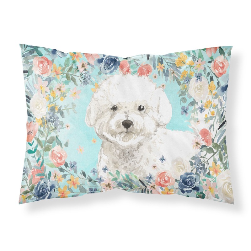 Bichon Frise  Standard Pillowcase  Artistic Decorative Front, White Back CK3435PILLOWCASE