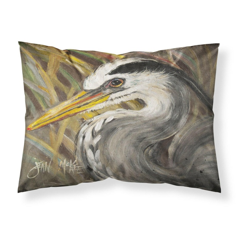 Blue Heron Fabric Standard Pillowcase  Artistic Decorative Front, White Back JMK1012PILLOWCASE