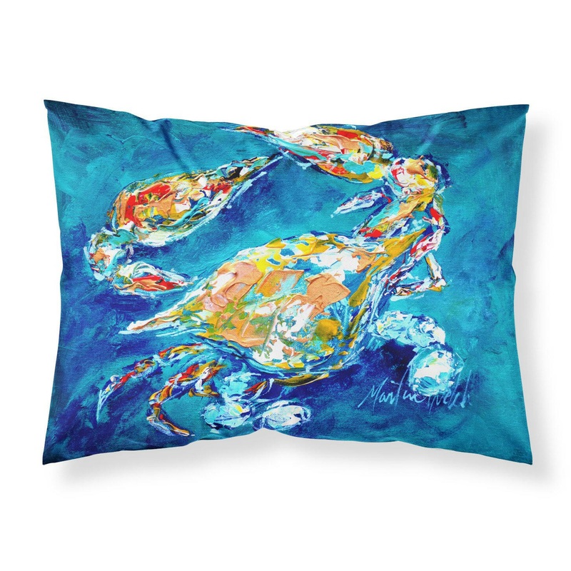 By Chance Crab Standard Pillowcases  Artistic Decorative Front, Crisp White Back