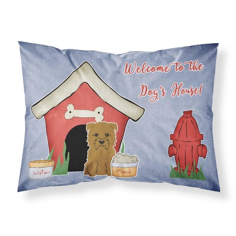 Dog House Collection Glen of Imal Tan Fabric Standard Pillowcase  Artistic Decorative Front, White Back BB2814PILLOWCASE