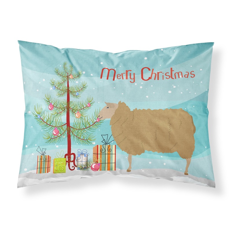 East Friesian Sheep Christmas Fabric Standard Pillowcase  Artistic Decorative Front, White Back BB9344PILLOWCASE