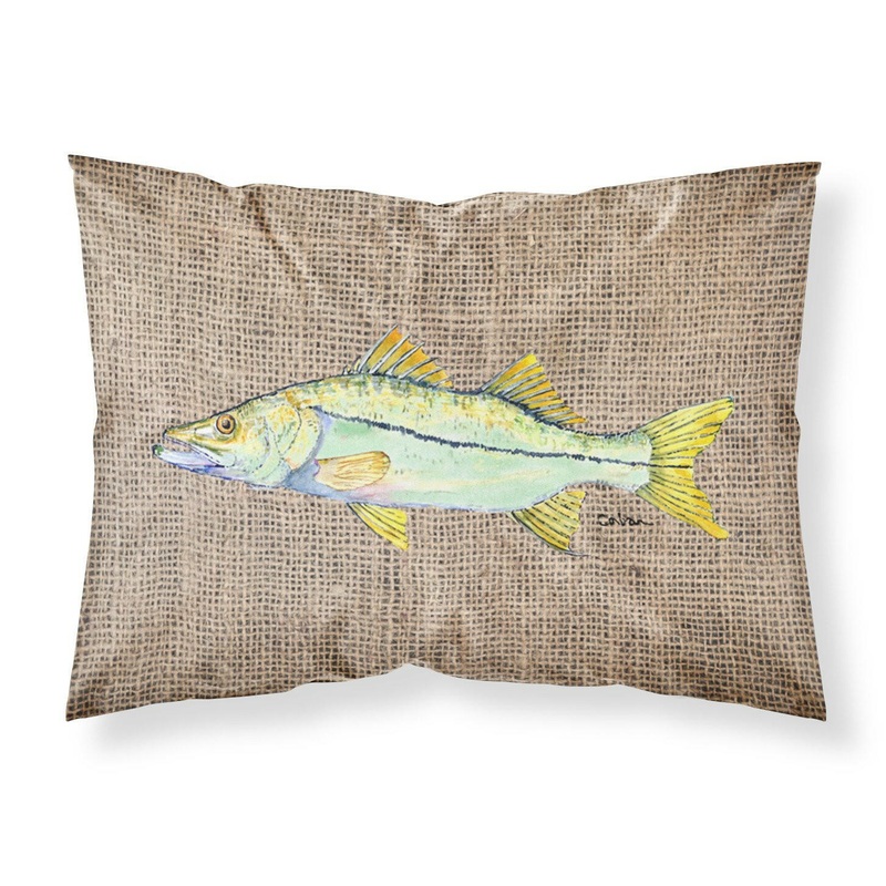 Fish - Snook Standard Pillowcases  Artistic Decorative Front, Crisp White Back