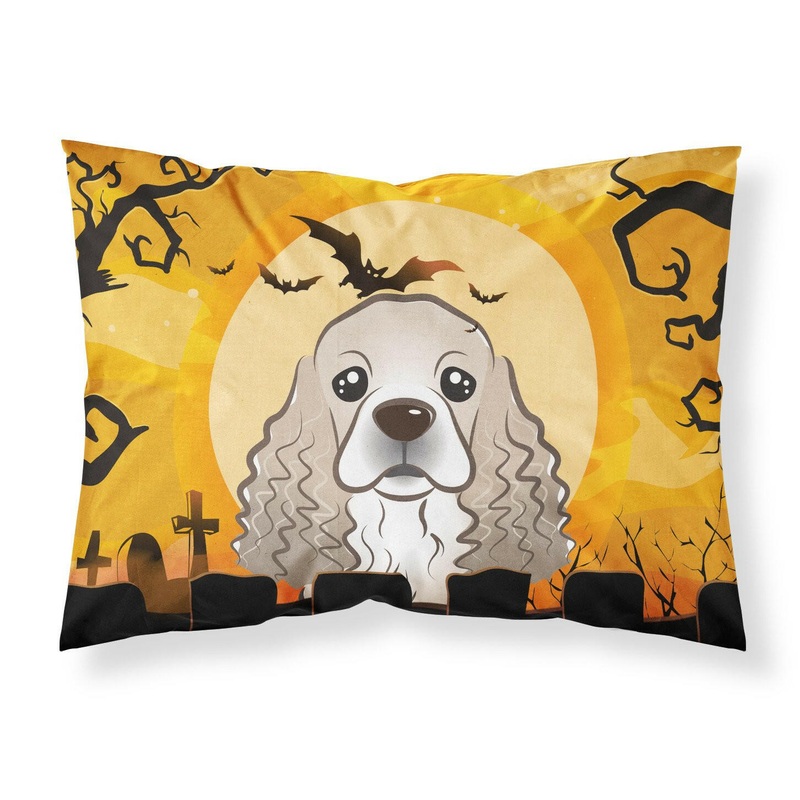 Halloween Cocker Spaniel Fabric Standard Pillowcase  Artistic Decorative Front, White Back BB1774PILLOWCASE