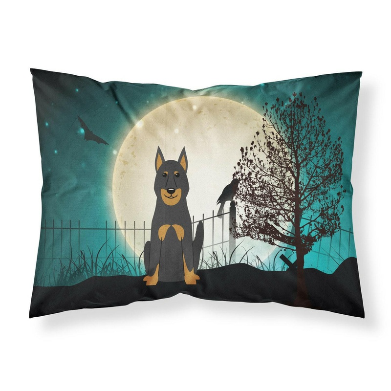 Halloween Scary Beauce Shepherd Dog Fabric Standard Pillowcase  Artistic Decorative Front, White Back BB2270PILLOWCASE