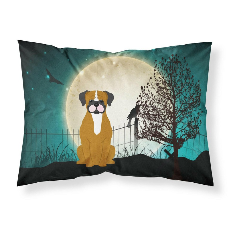 Halloween Scary Flashy Fawn Boxer Fabric Standard Pillowcase  Artistic Decorative Front, White Back BB2306PILLOWCASE
