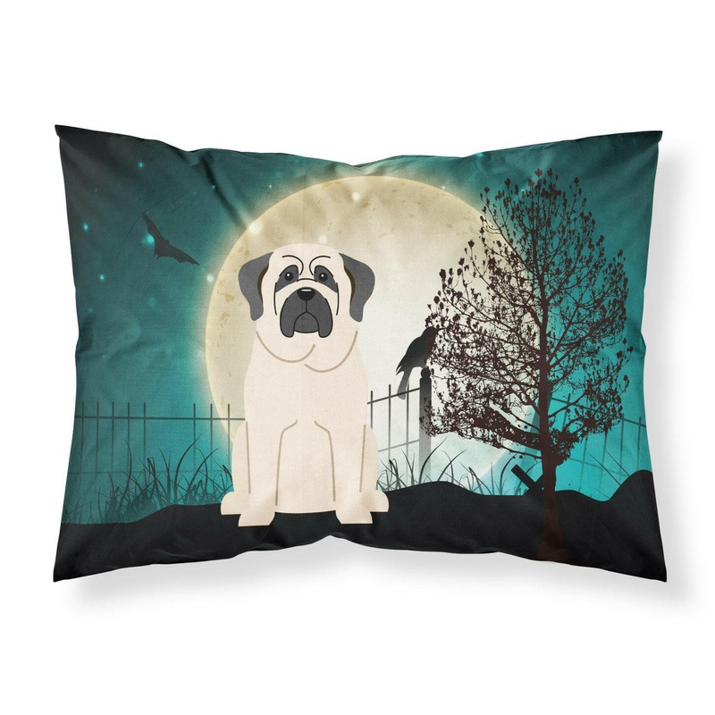 Halloween Scary Mastiff White Fabric Standard Pillowcase  Artistic Decorative Front, White Back BB2207PILLOWCASE