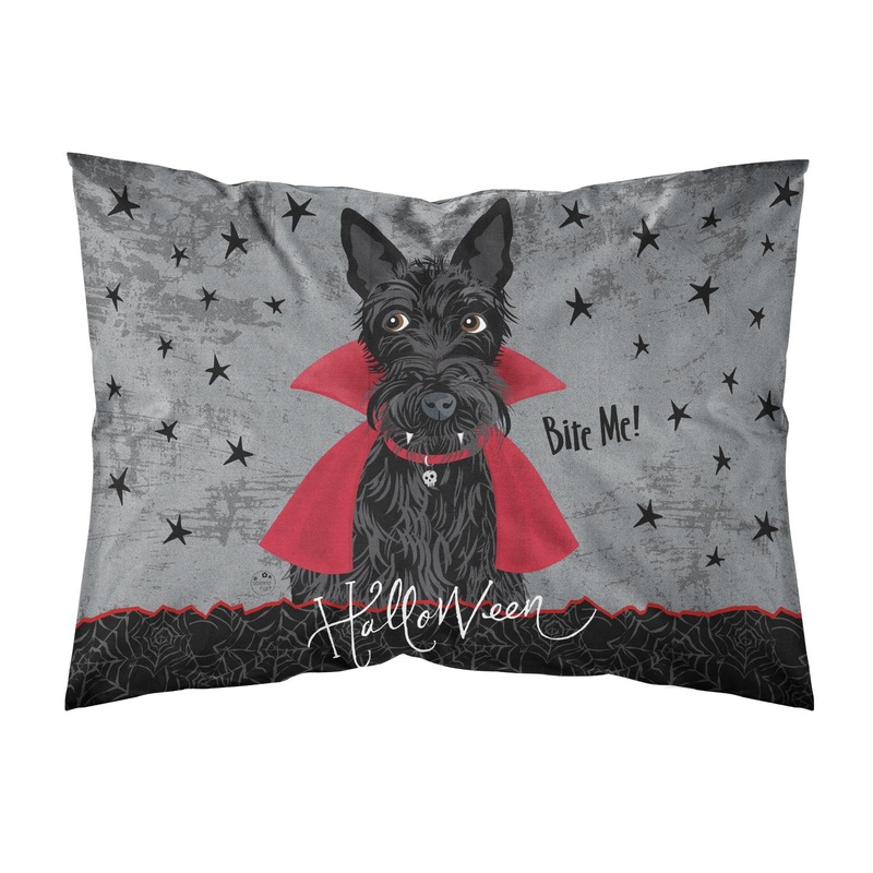 Halloween Vampire Scottie  Standard Pillowcase  Artistic Decorative Front, White Back VHA3037PILLOWCASE