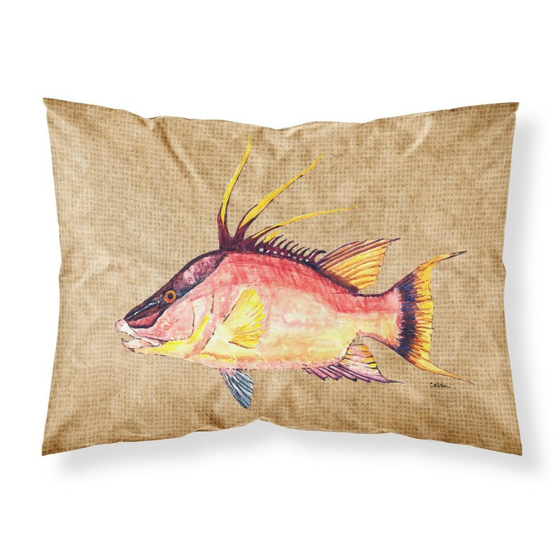Hog Snapper Standard Pillowcases  Artistic Decorative Front, Crisp White Back