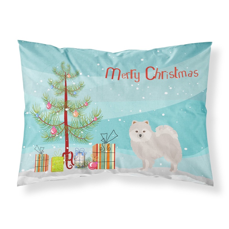 Japanese Spitz Christmas Tree  Standard Pillowcase  Artistic Decorative Front, White Back CK3463PILLOWCASE
