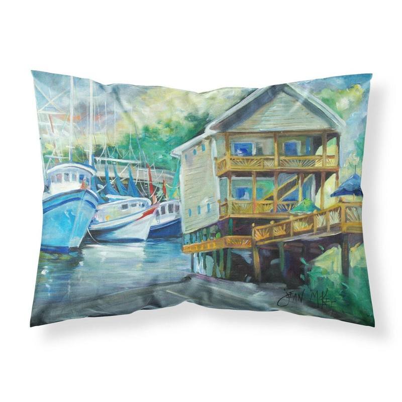 Ocean Springs Harbour Landing Fabric Standard Pillowcase  Artistic Decorative Front, White Back JMK1069PILLOWCASE