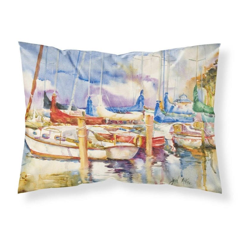 Run Away Sailboats Fabric Standard Pillowcase  Artistic Decorative Front, White Back JMK1072PILLOWCASE