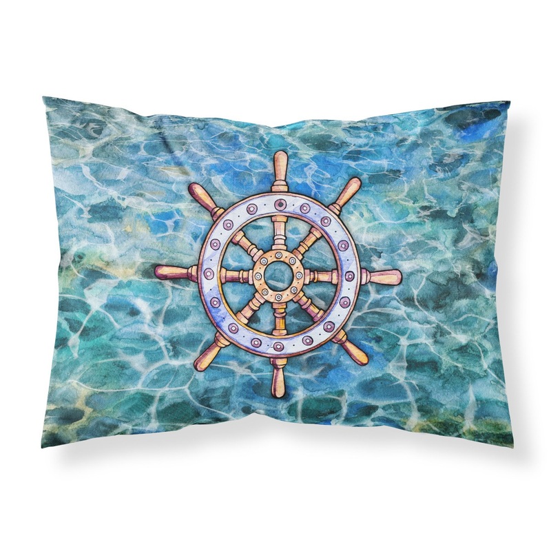 Steering Wheel Helm Fabric Standard Pillowcase  Artistic Decorative Front, White Back BB5349PILLOWCASE