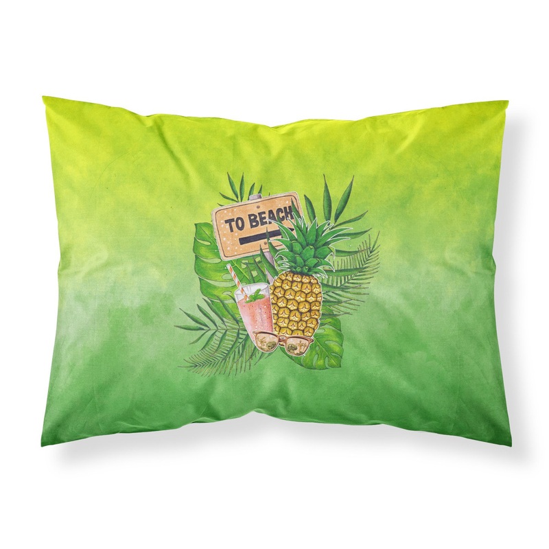 To the Beach Summer Fabric Standard Pillowcase  Artistic Decorative Front, White Back BB7450PILLOWCASE