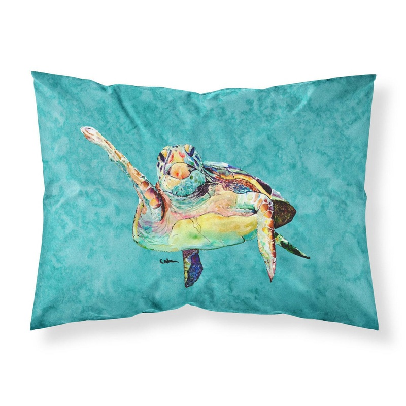 Turtle  Hi Five Standard Pillowcases  Artistic Decorative Front, Crisp White Back