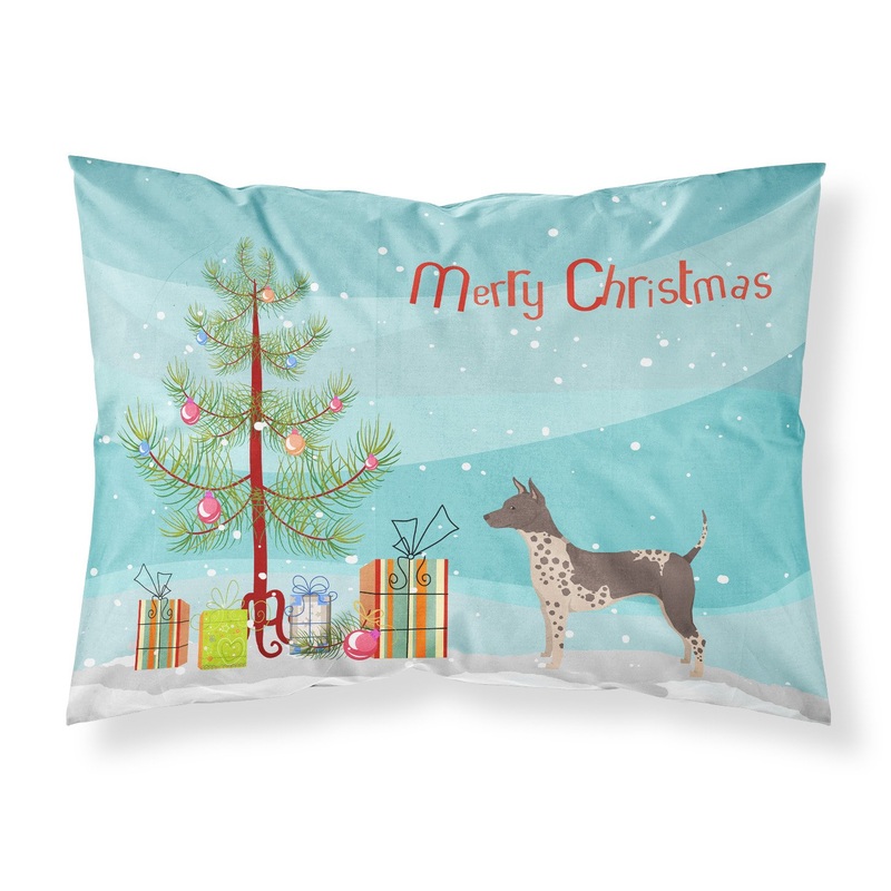 American Hairless Terrier Christmas Tree  Standard Pillowcase  Artistic Decorative Front, White Back CK3514PILLOWCASE