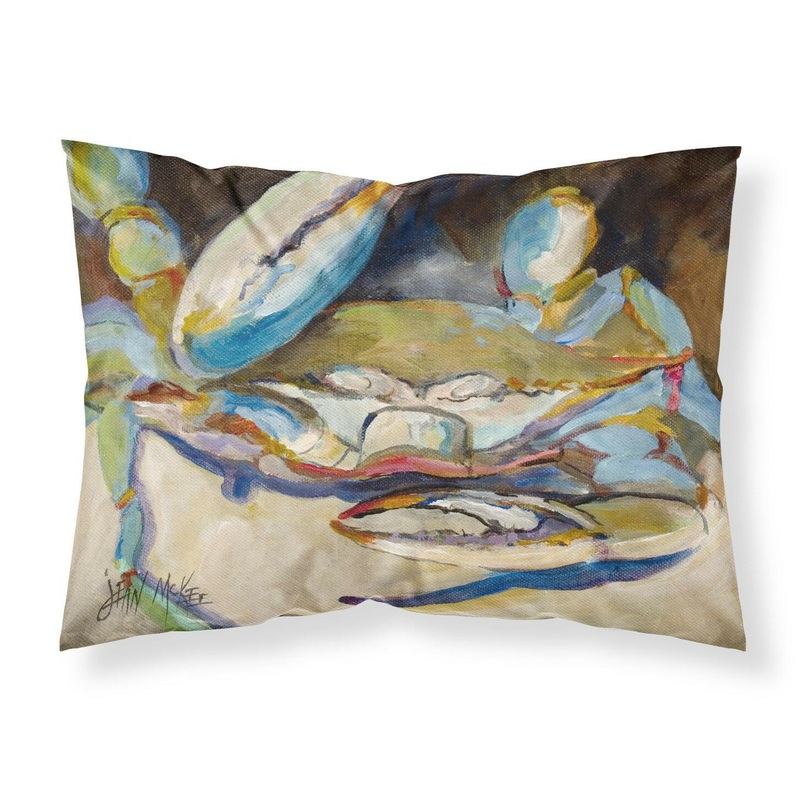 Big Crab Claw Blue Crab Fabric Standard Pillowcase  Artistic Decorative Front, White Back JMK1099PILLOWCASE
