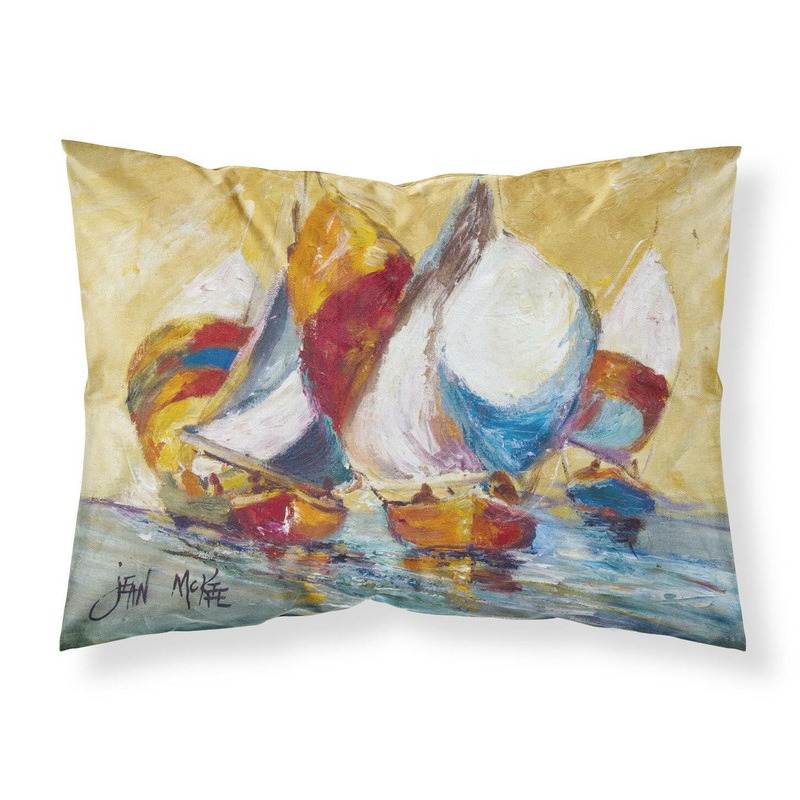 Boat Race Fabric Standard Pillowcase  Artistic Decorative Front, White Back JMK1029PILLOWCASE