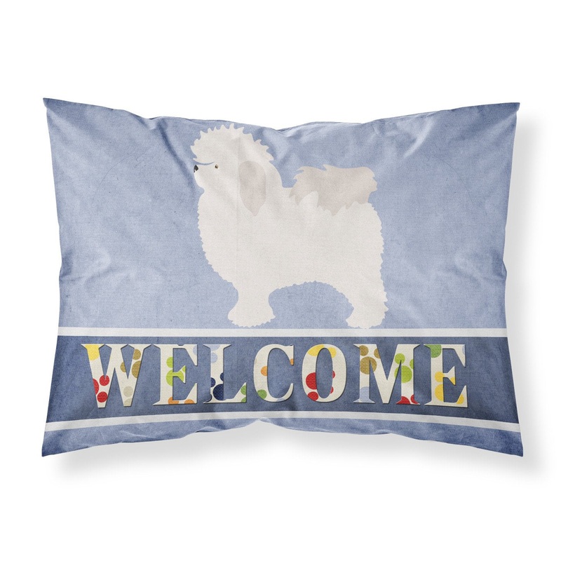 Bolognese Welcome Fabric Standard Pillowcase  Artistic Decorative Front, White Back BB8309PILLOWCASE