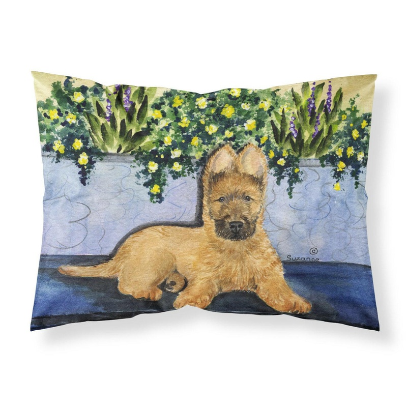 Briard Standard Pillowcases  Artistic Decorative Front, Crisp White Back