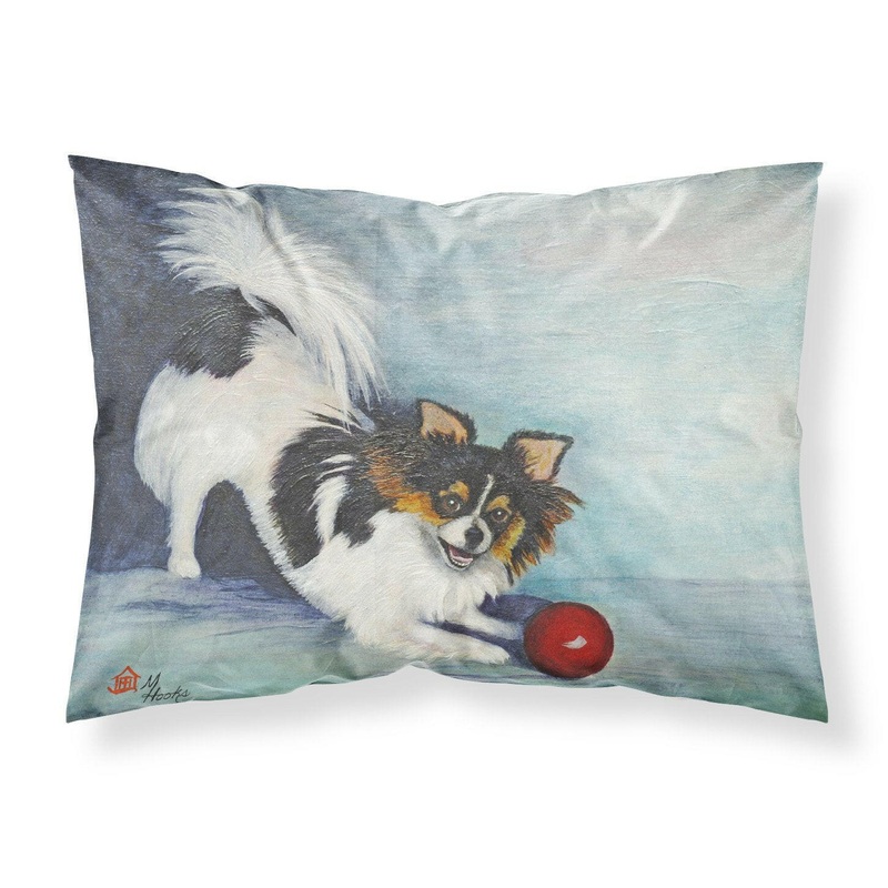 Chihuahua Play Ball Fabric Standard Pillowcase  Artistic Decorative Front, White Back MH1054PILLOWCASE