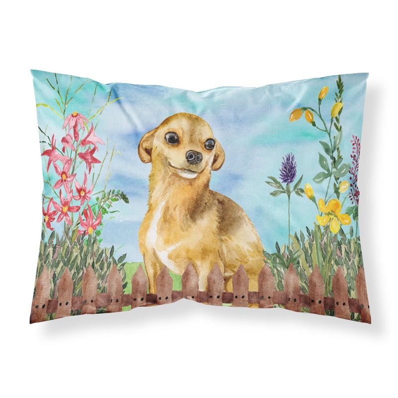 Chihuahua Spring  Standard Pillowcase  Artistic Decorative Front, White Back CK1220PILLOWCASE