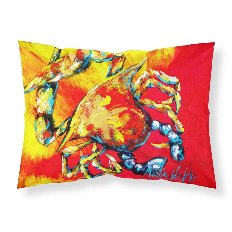 Crab Hot Dang Standard Pillowcases  Artistic Decorative Front, Crisp White Back