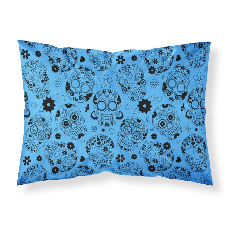 Day of the Dead Red Fabric Standard Pillowcase  Artistic Decorative Front, White Back BB5120PILLOWCASE