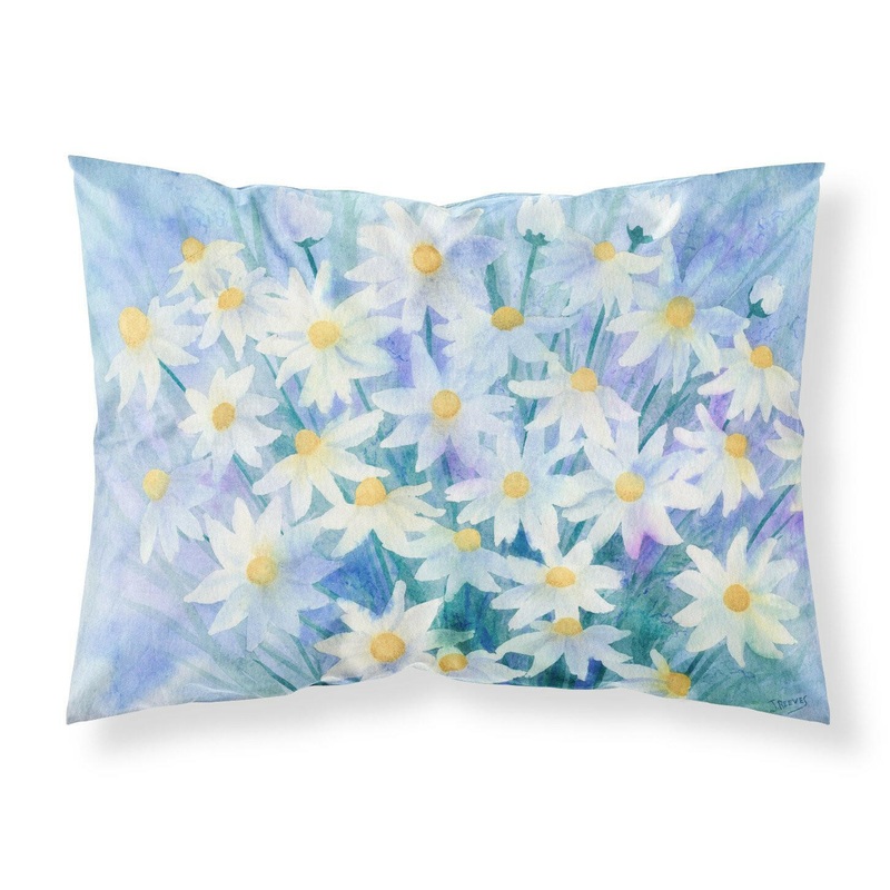 Light and Airy Daisies Fabric Standard Pillowcase  Artistic Decorative Front, White Back IBD0255PILLOWCASE