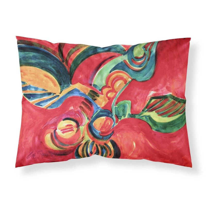 Red Flowers and berries Standard Pillowcases  Artistic Decorative Front, Crisp White Back
