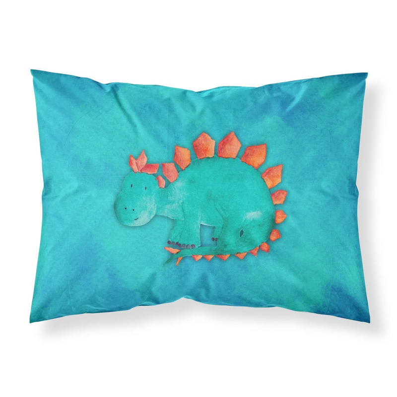 Stegosaurus Watercolor Fabric Standard Pillowcase  Artistic Decorative Front, White Back BB7399PILLOWCASE
