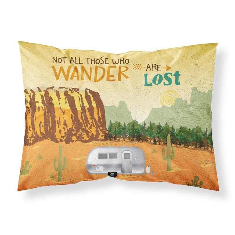 Airstream Camper Camping Wander Fabric Standard Pillowcase  Artistic Decorative Front, White Back VHA3026PILLOWCASE