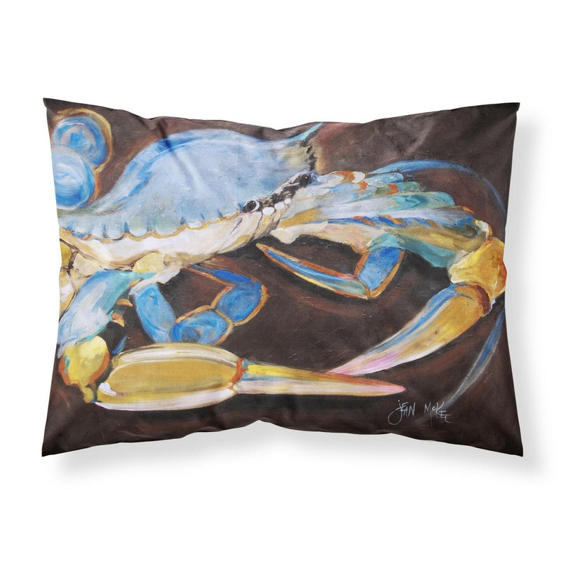 Blue Crab Fabric Standard Pillowcase  Artistic Decorative Front, White Back JMK1090PILLOWCASE